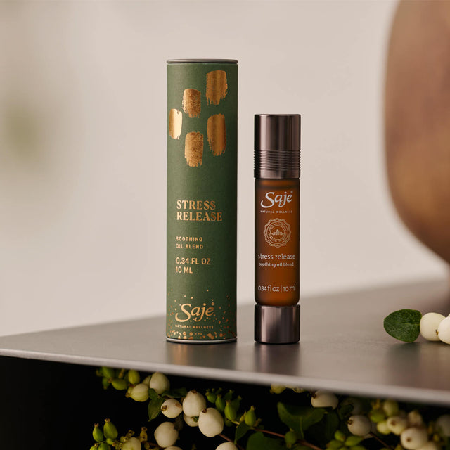 Stress Release 0.34 fl oz roll-on with holiday packaging