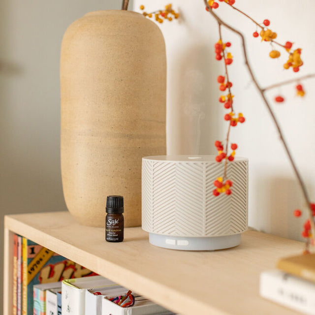 Vanilla aroma nook diffuser on shelf