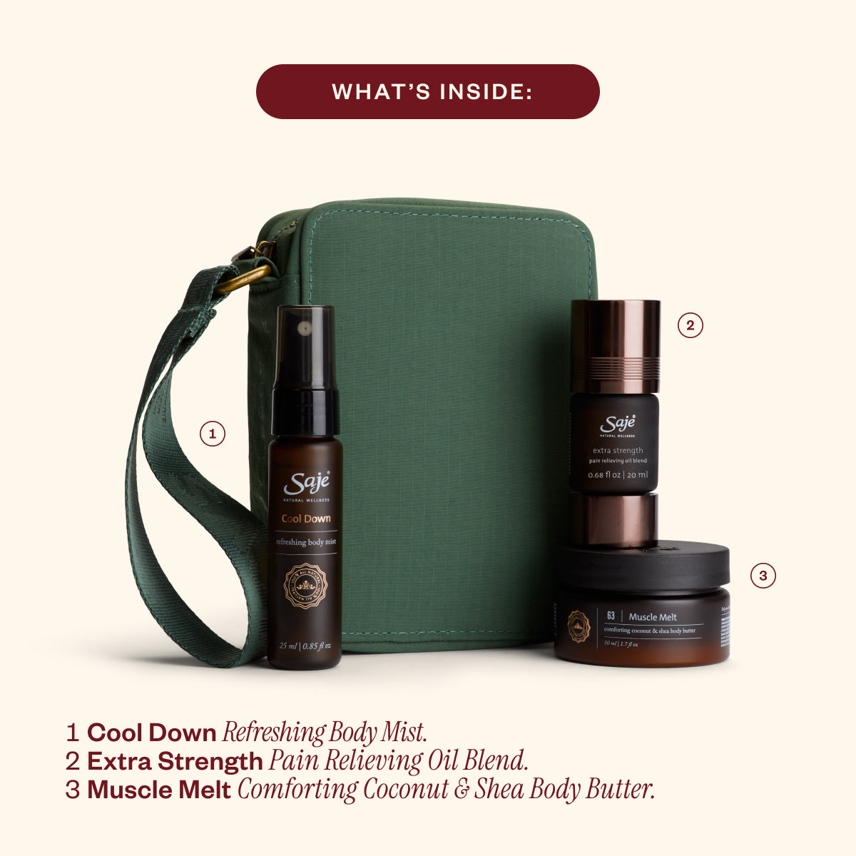 saje （セージ）body recovery kit【カナダ】 Body Recovery Relieving Essentials Kit - Saje Natural Wellness