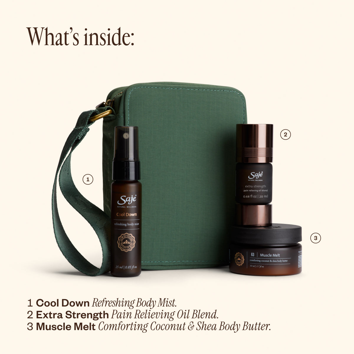 saje （セージ）body recovery kit【カナダ】 Body Recovery Relieving Essentials Kit - Saje Natural Wellness
