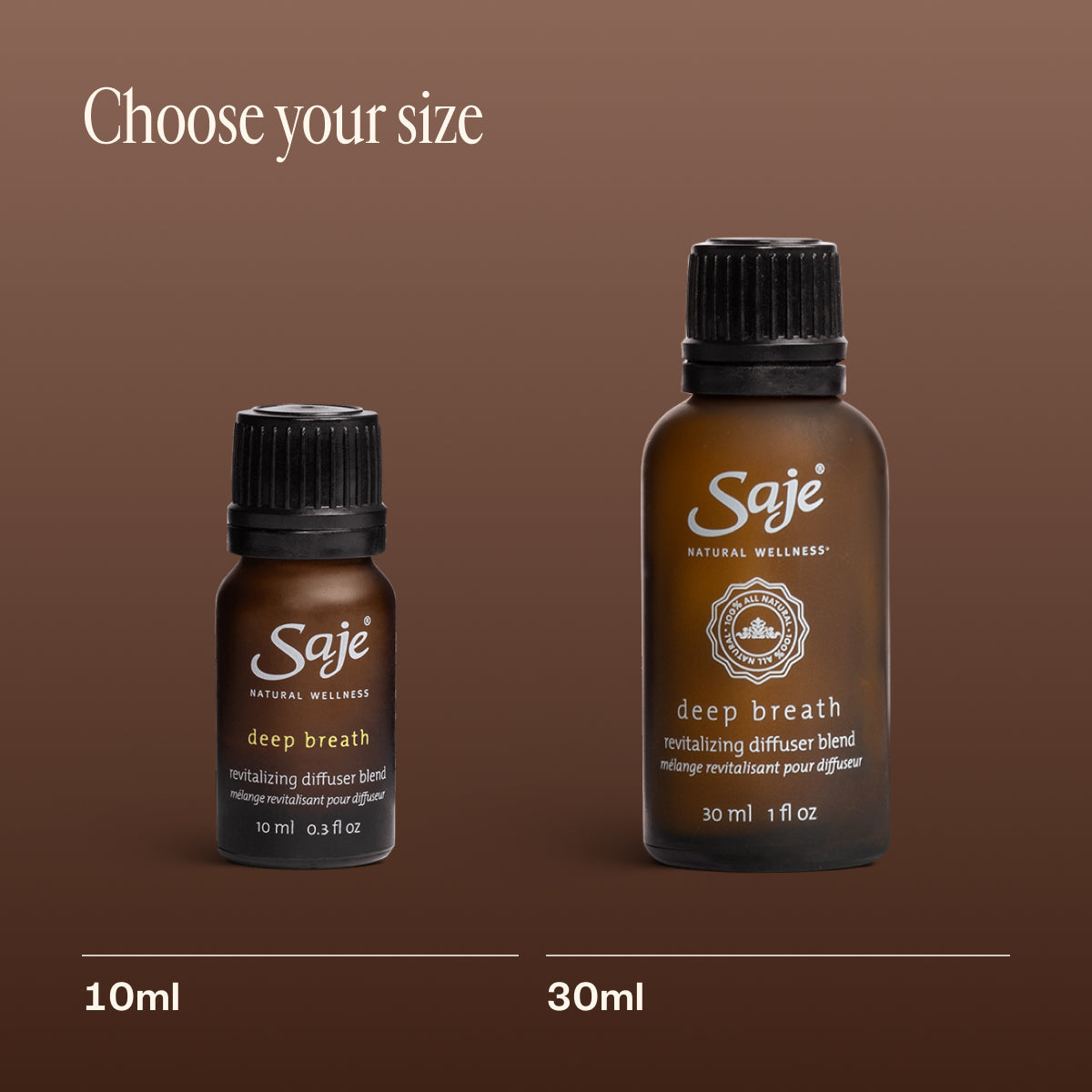 Deep Breath Revitalizing 0.34 fl oz Diffuser Blend - Saje Natural