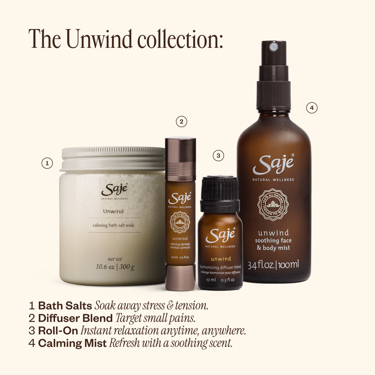 Unwind Calming Oil Blend - Saje Natural Wellness