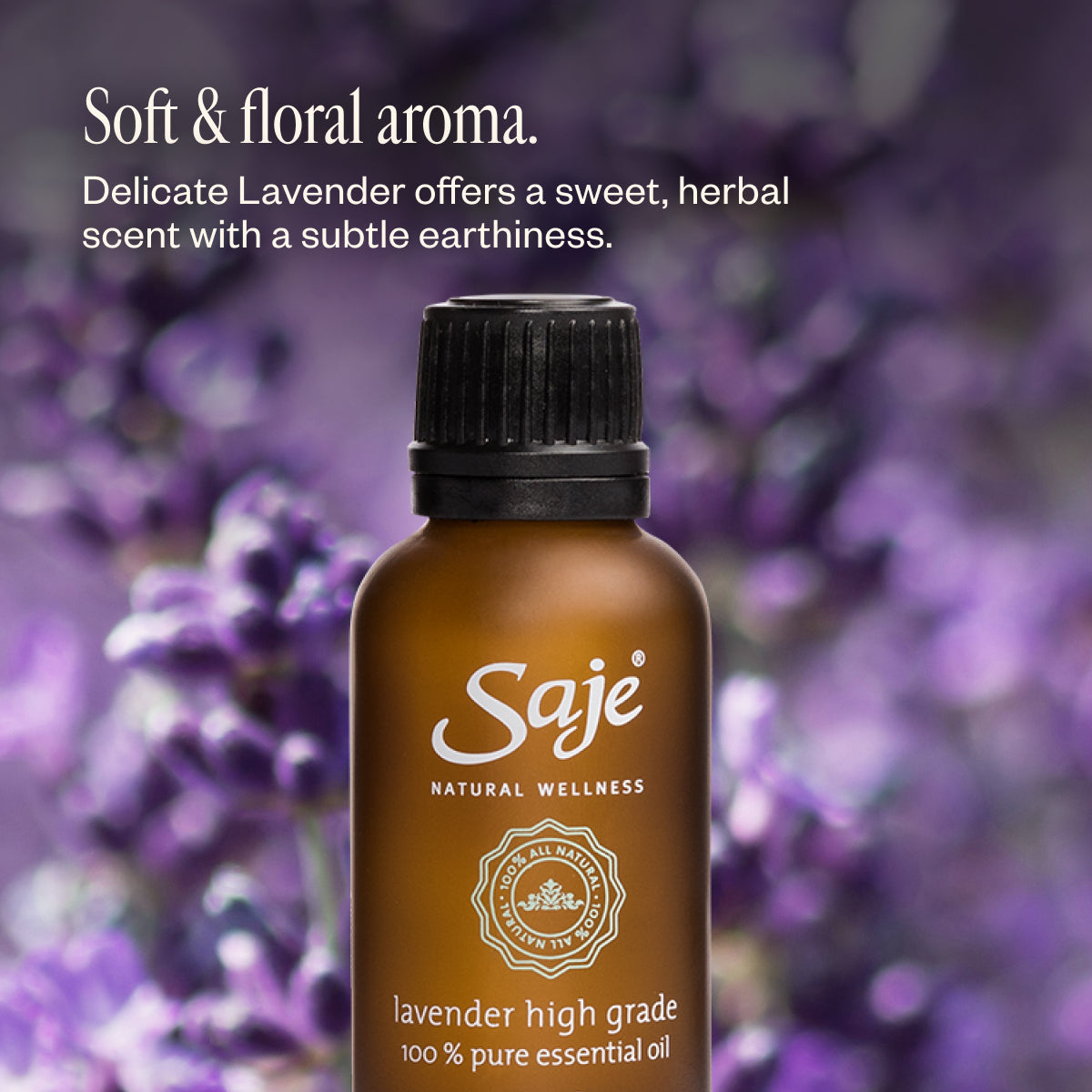Lavender Oil 1 fl oz 100% Pure High Grade Oil - Saje Natural Wellness