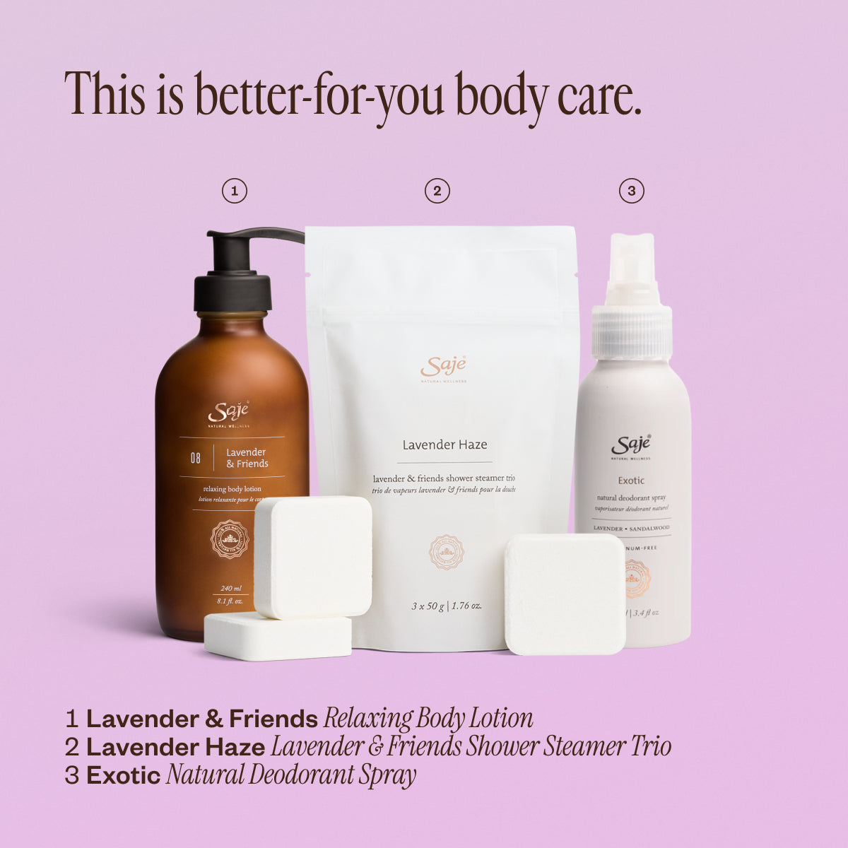 Lavender Lathers Body Care Bundle - Saje Natural Wellness