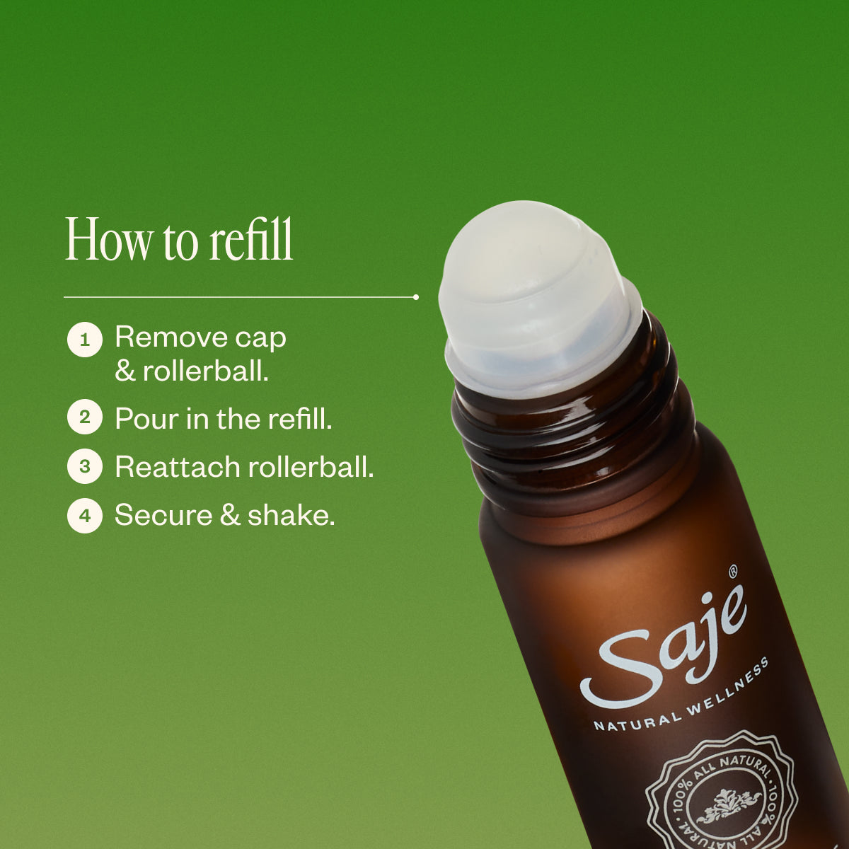 Pain Release Topical Analgesic Oil Blend Refill - Saje Natural