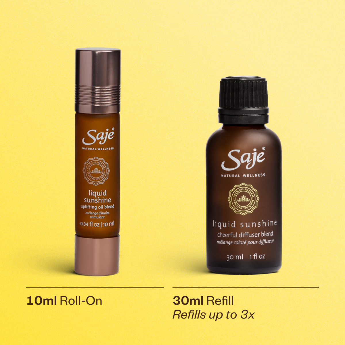 Liquid Sunshine Uplifting Oil Blend Roll-On - Saje Natural Wellness