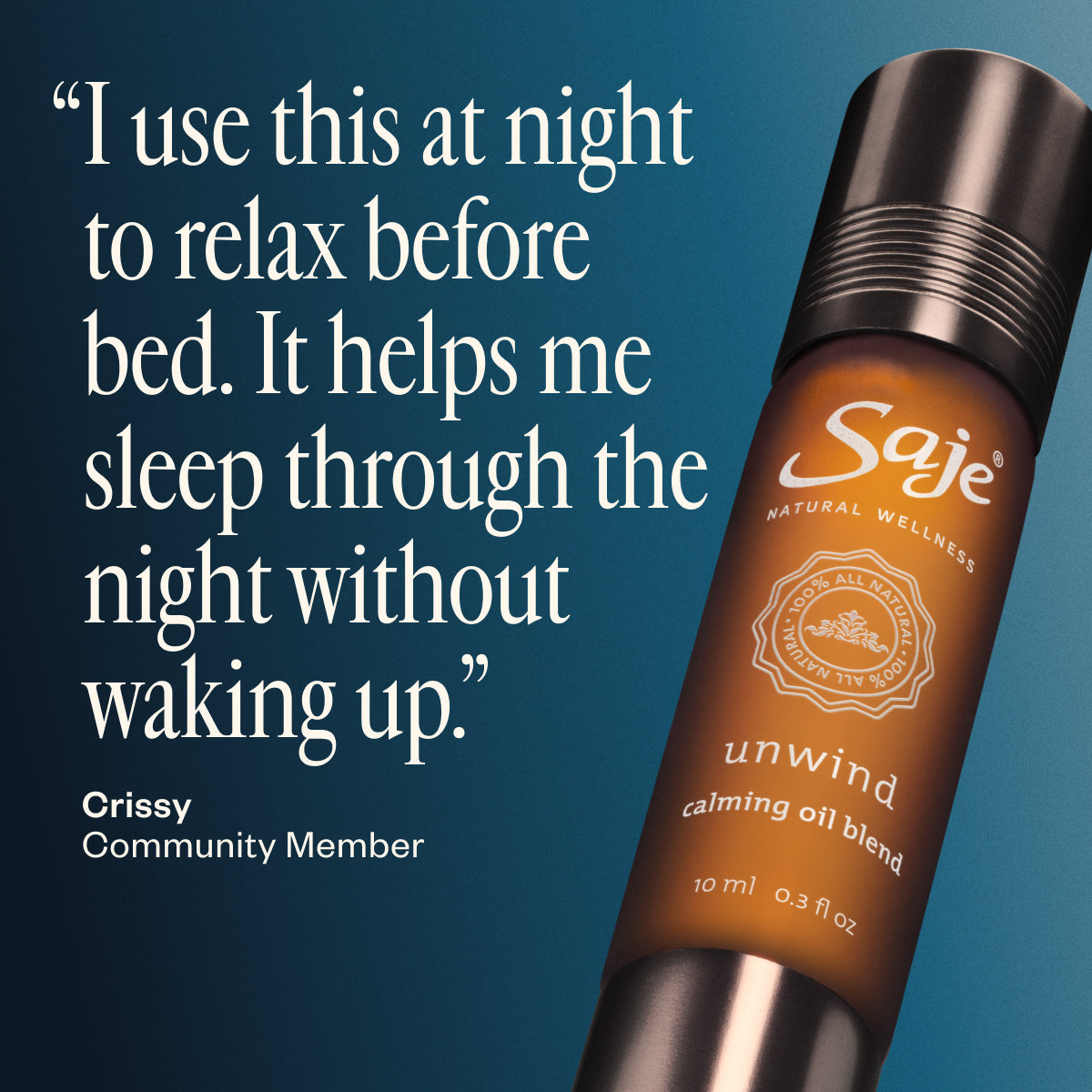 Unwind Calming Oil Blend - Saje Natural Wellness