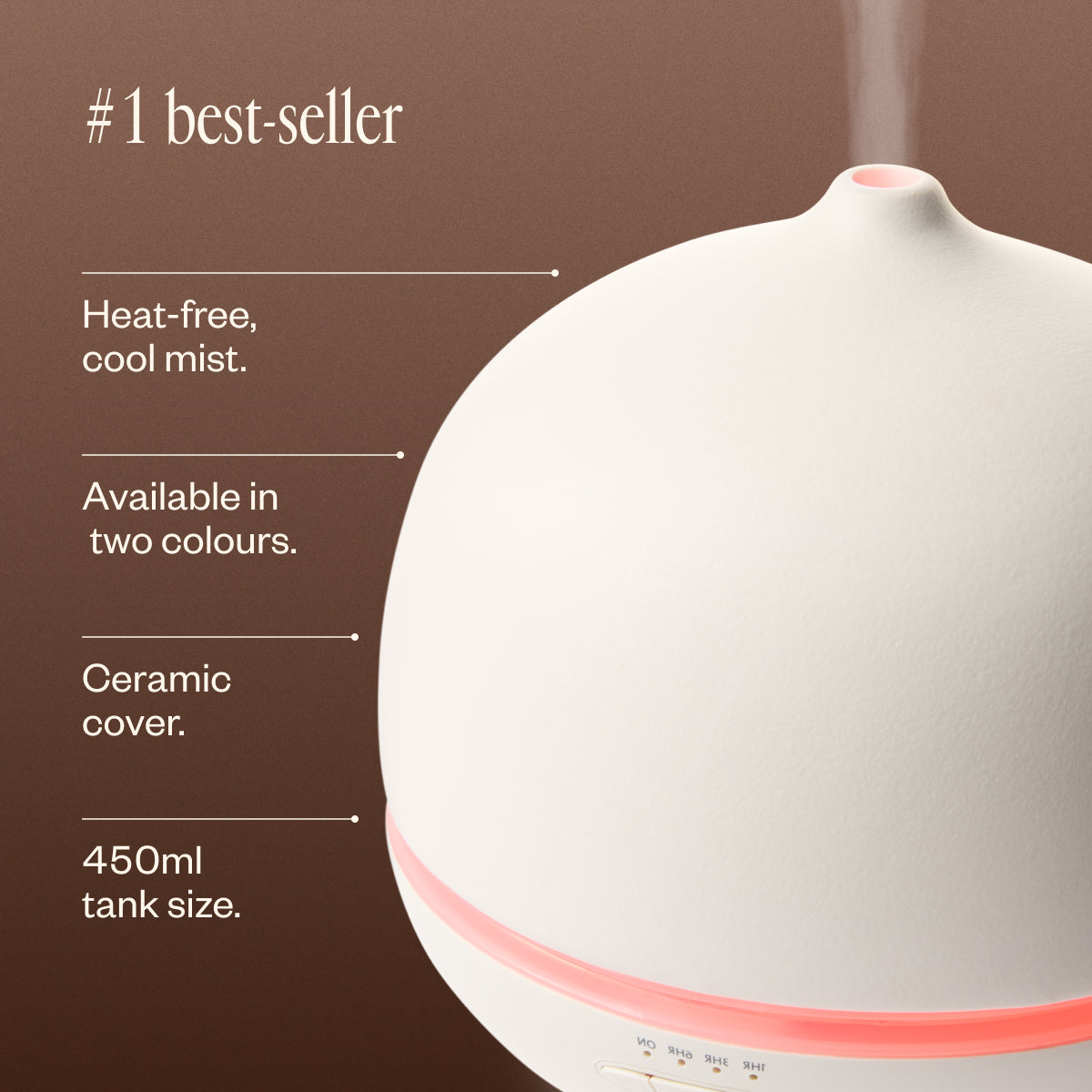 Aroma Om Deluxe White Diffuser - Saje Natural Wellness