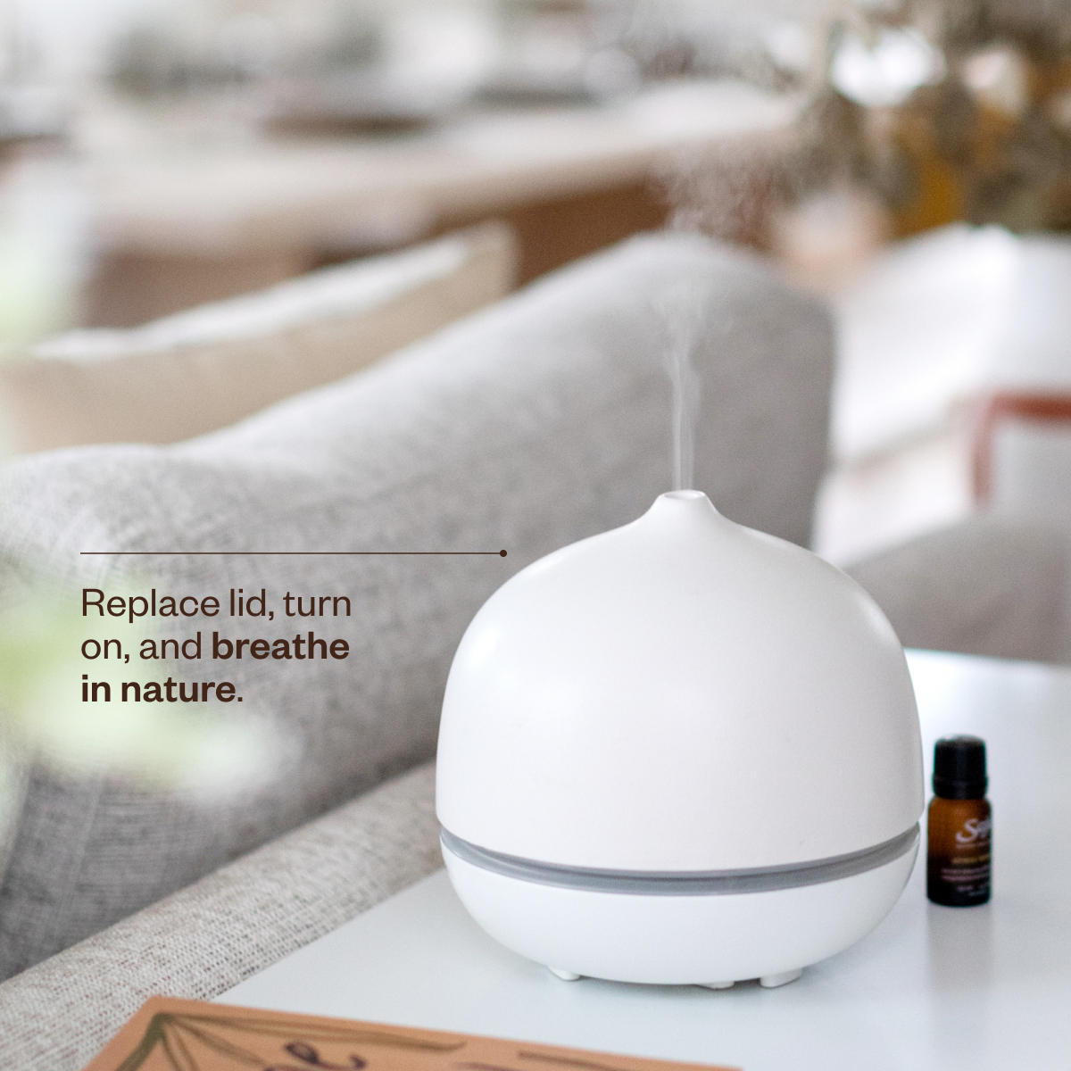 Aroma Om Deluxe White Diffuser - Saje Natural Wellness Aroma Om Deluxe White Diffuser - Saje Natural Wellness