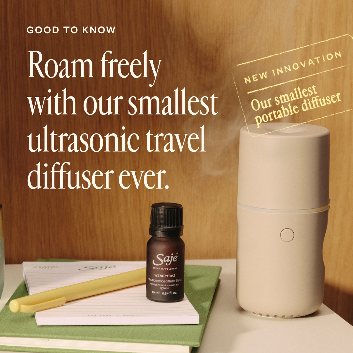 sealed 未開封 US-original  Saje Saje Natural Wellness | Essential Oils & Diffuser
