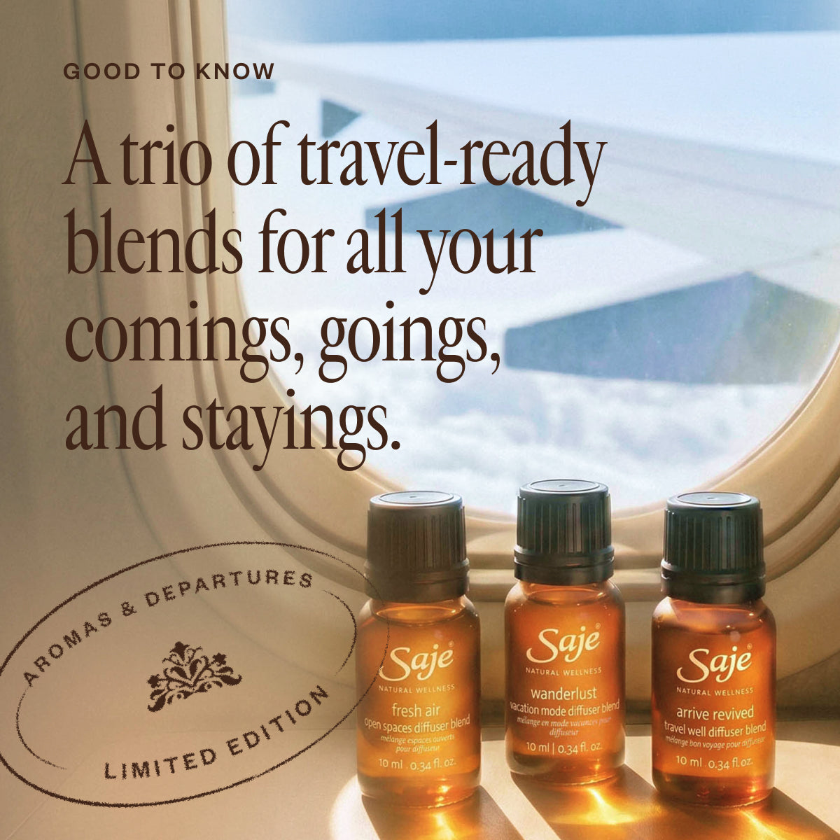 Saje Natural Wellness | Essential Oils & Diffuser