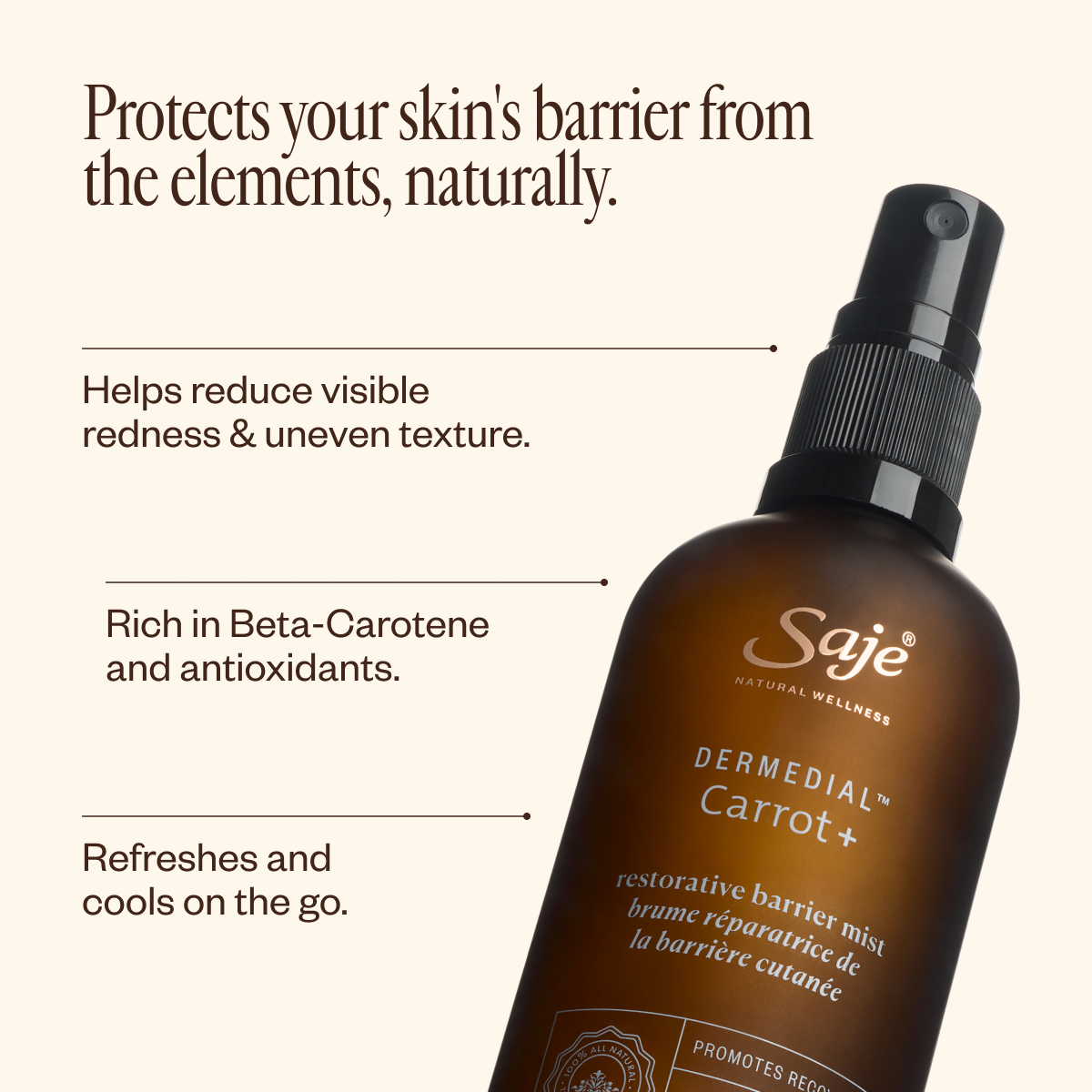 Dermedial Carrot+ Mist - Saje Natural Wellness