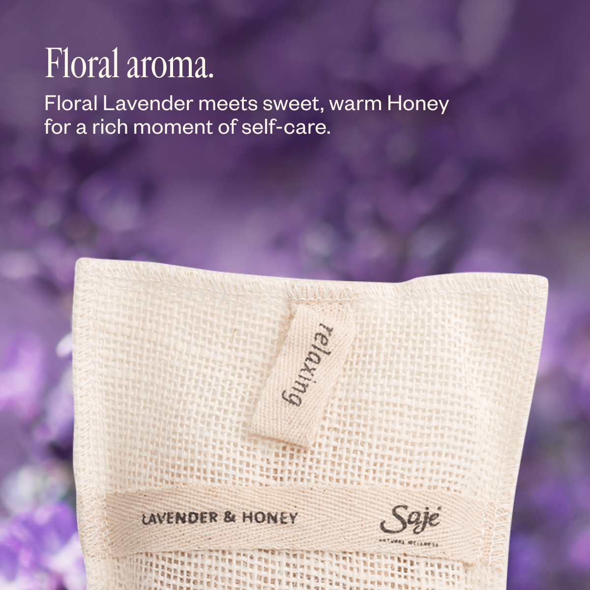 Jute & Joy Lavender & Honey Soap-Filled Pad - Saje Natural Wellness