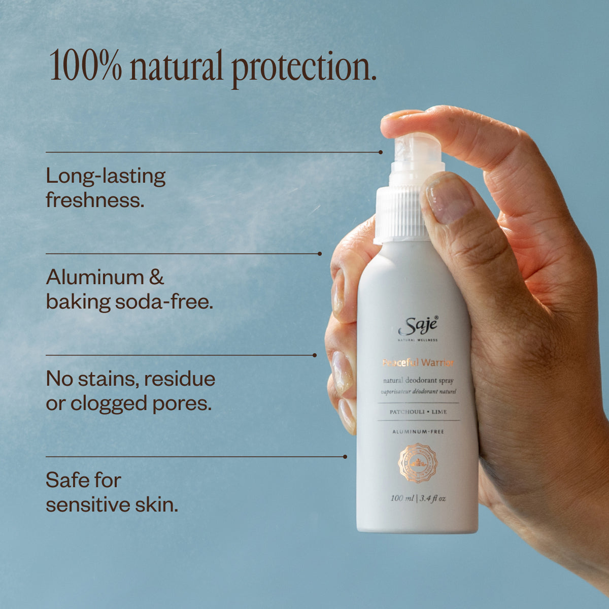 Goddess Natural Deodorant Spray - Saje Natural Wellness