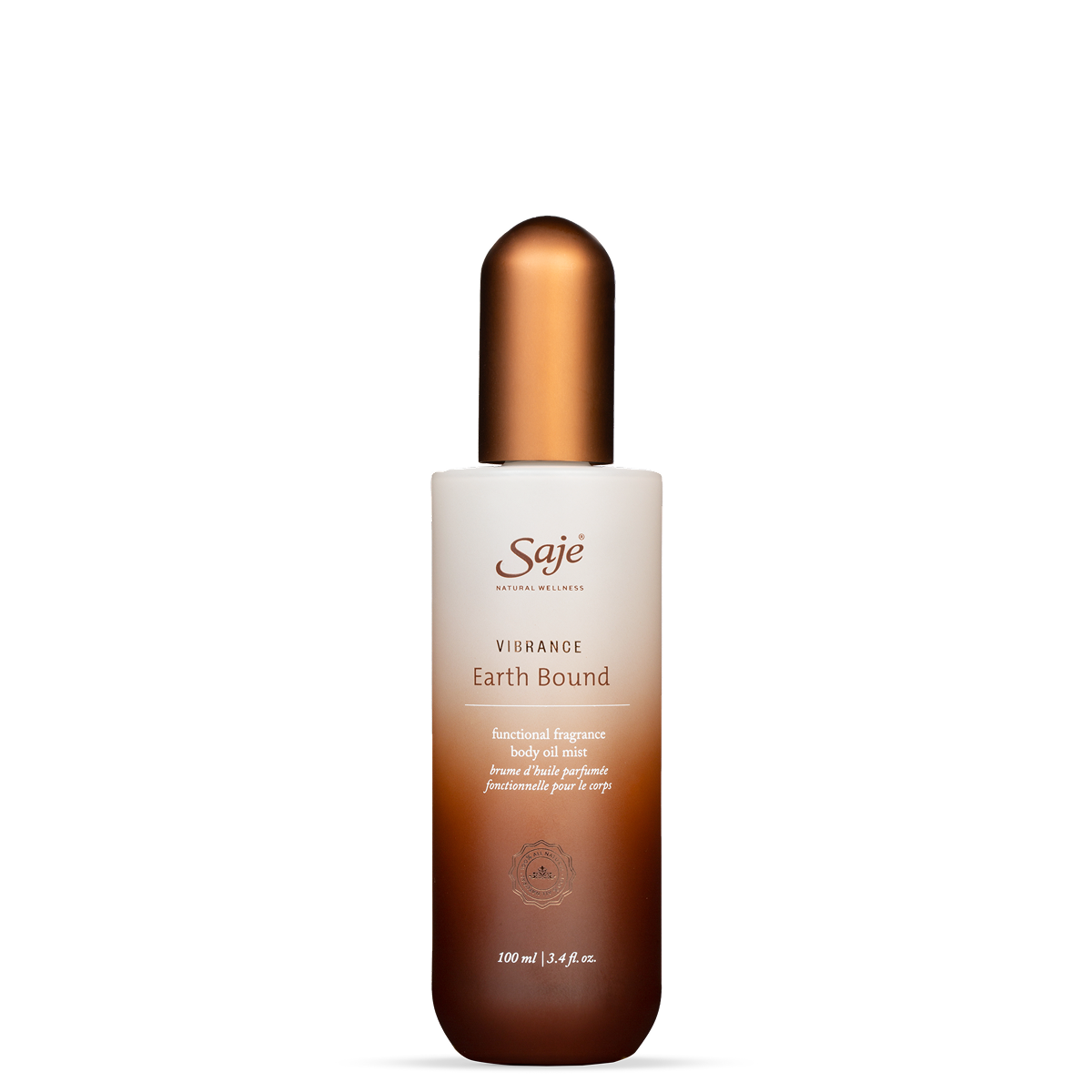 Vibrance Earth Bound Functional Fragrance Body Oil Mist - Saje