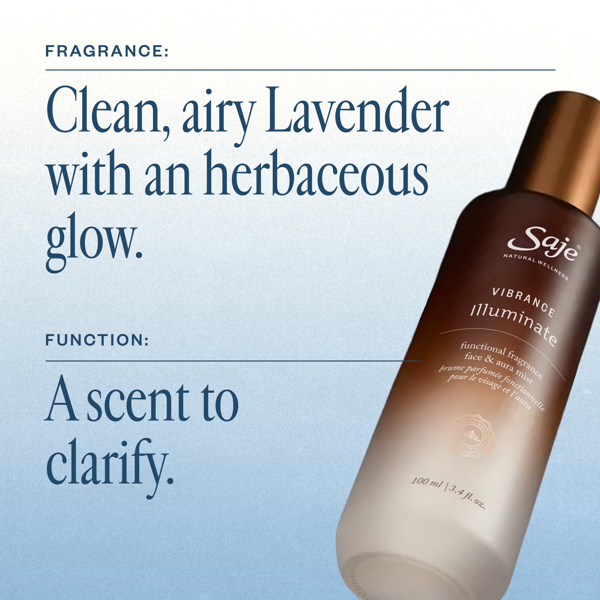 Vibrance Illuminate Functional Fragrance Face & Aura Mist - Saje