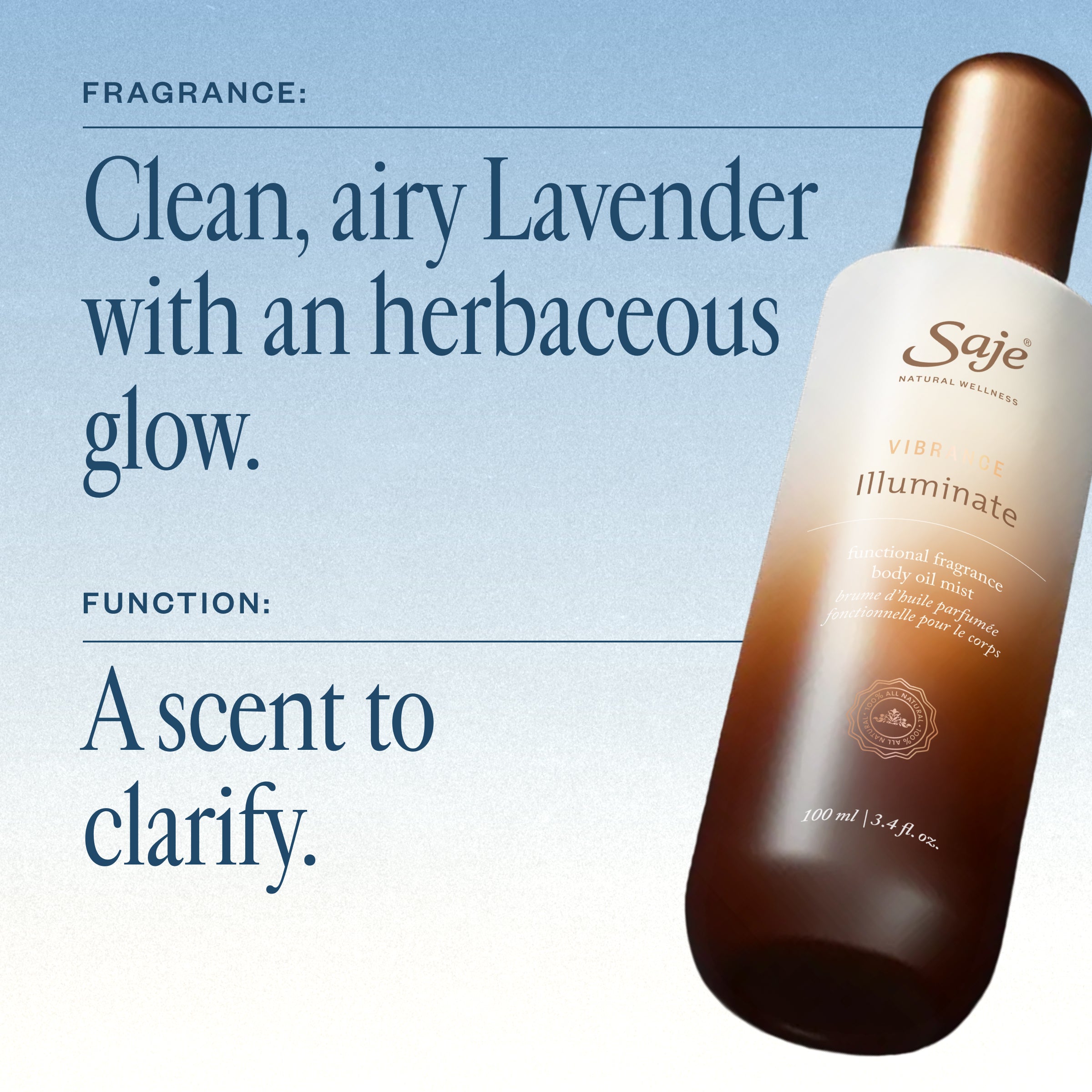 Vibrance Illuminate Functional Fragrance Body Oil Mist - Saje