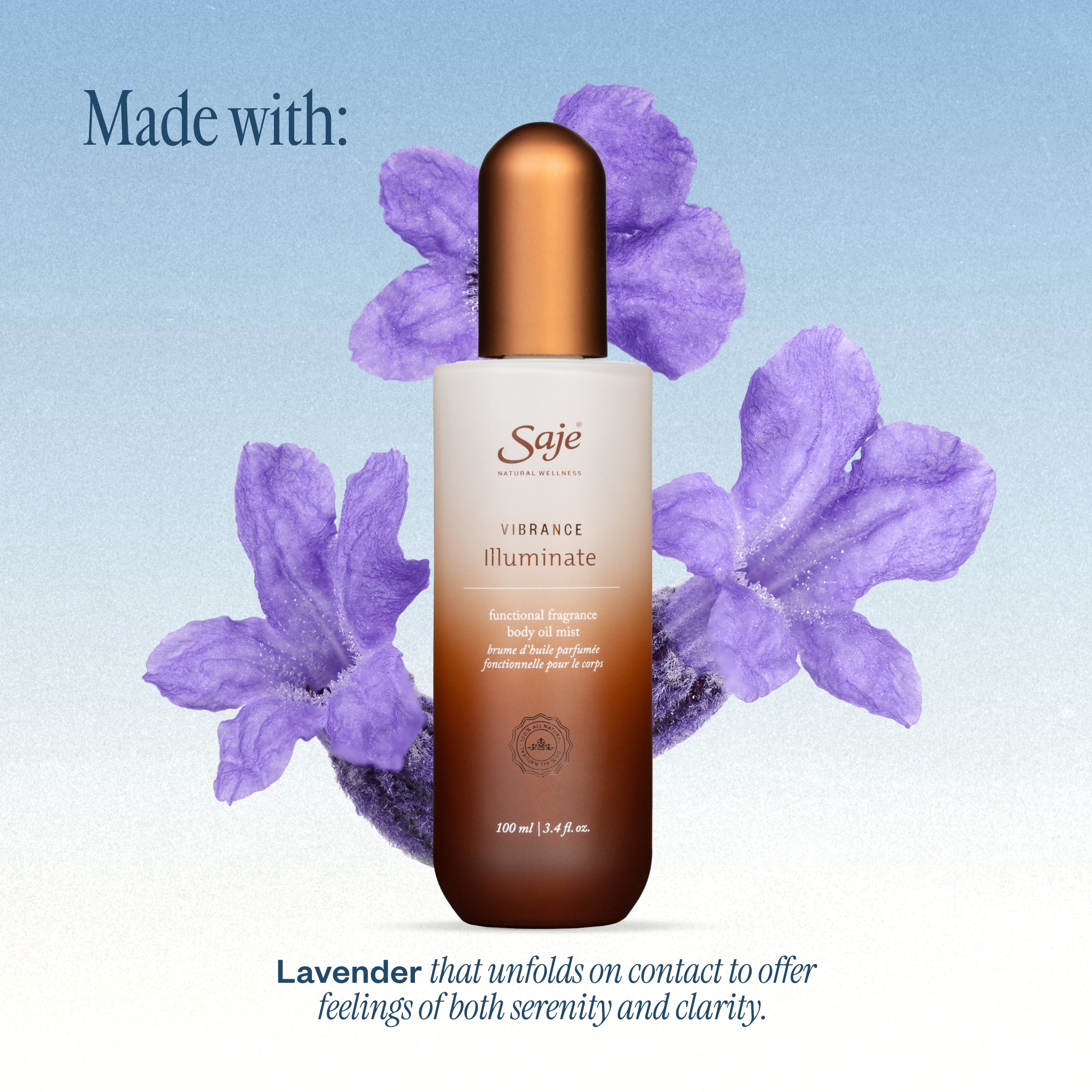 Vibrance Illuminate Functional Fragrance Body Oil Mist - Saje
