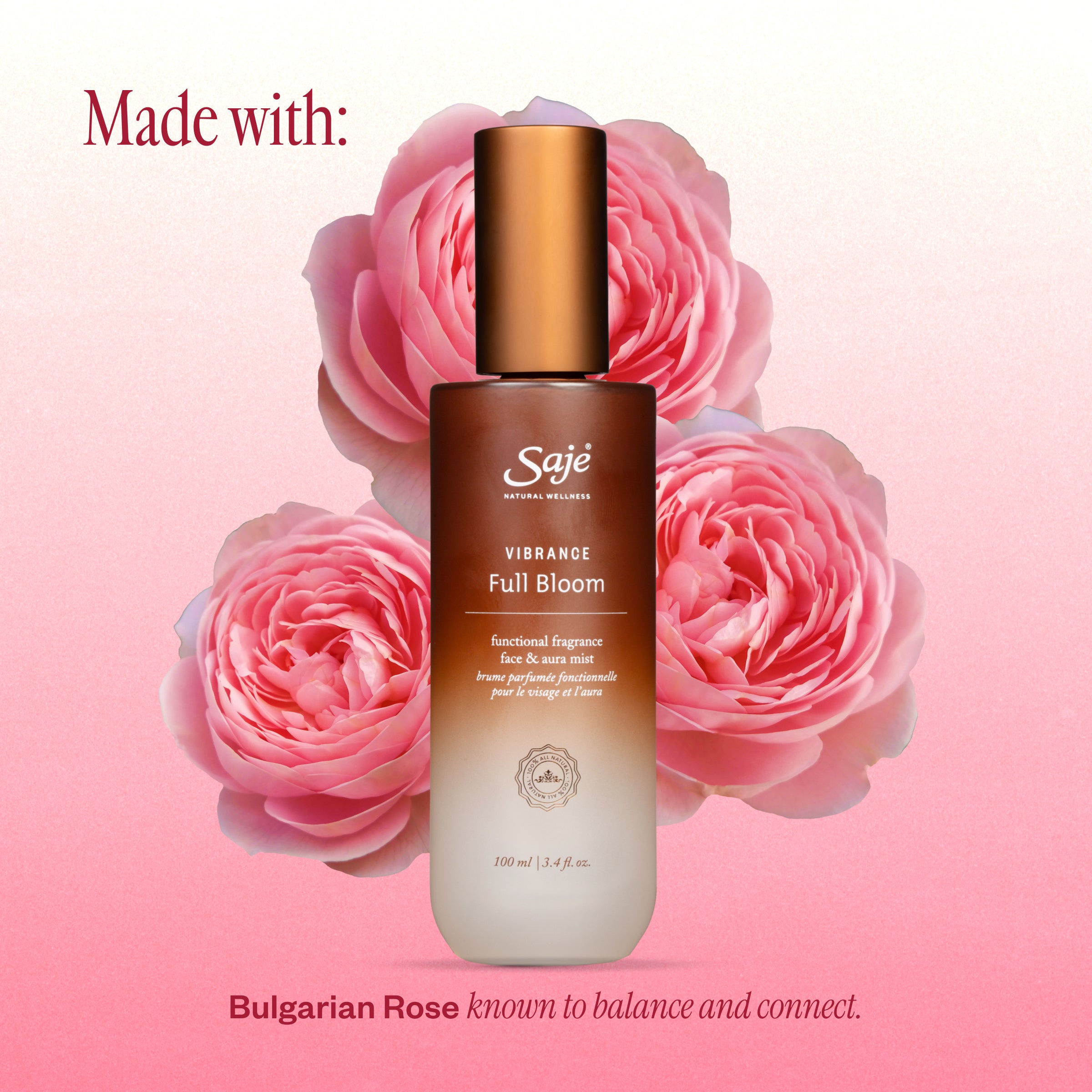 Vibrance Full Bloom Functional Fragrance Face & Aura Mist - Saje
