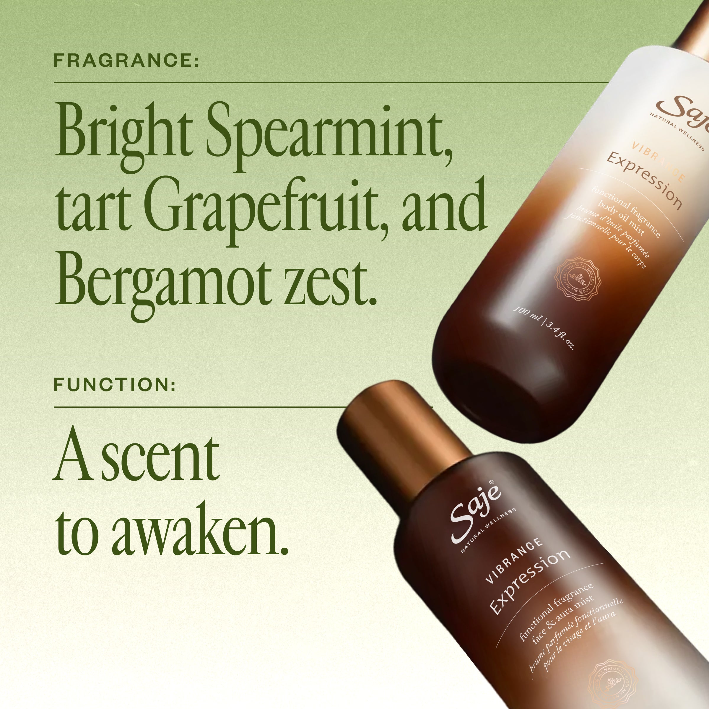 Vibrance Expression Functional Fragrance Duo - Saje Natural Wellness