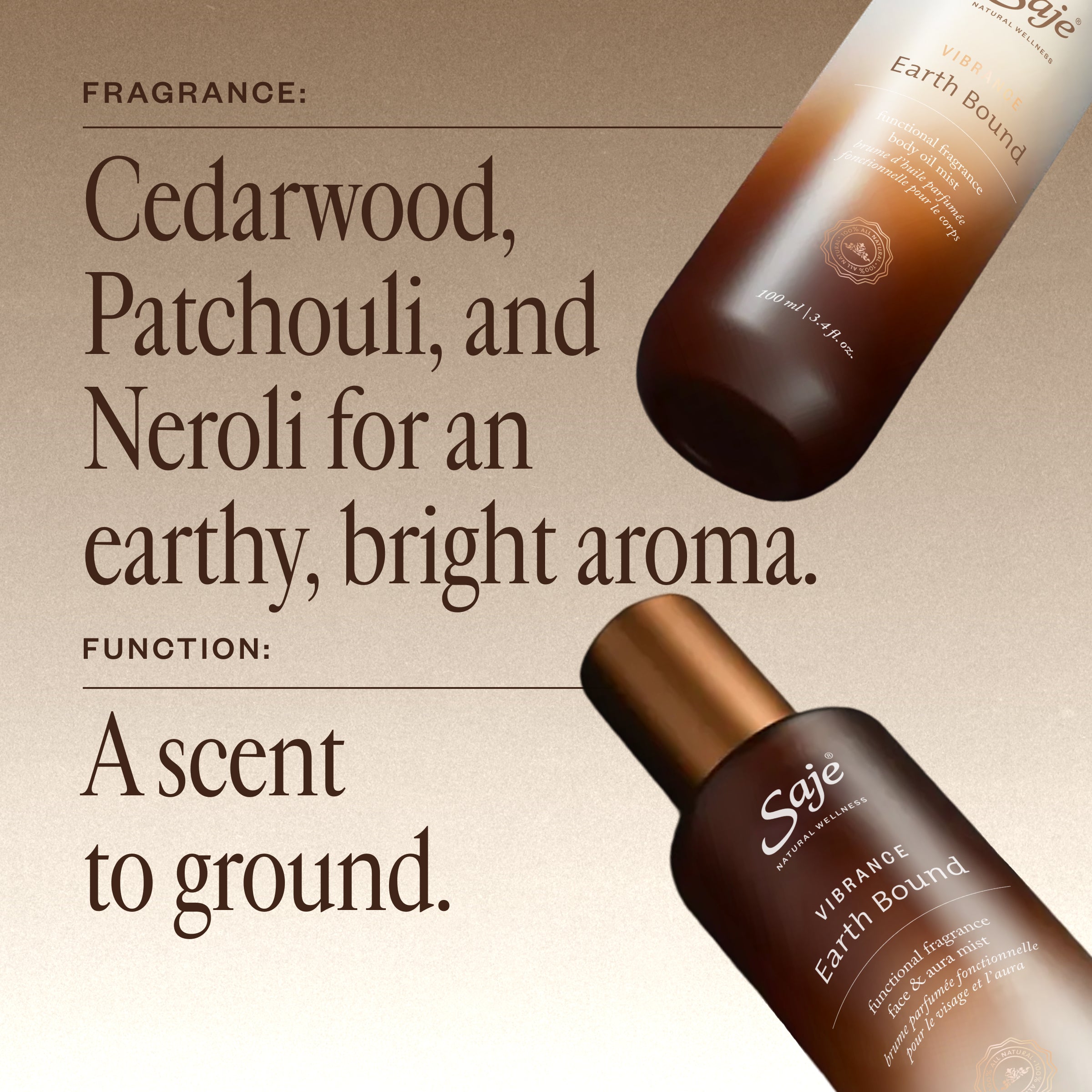 Vibrance Earth Bound Functional Fragrance Duo - Saje Natural Wellness
