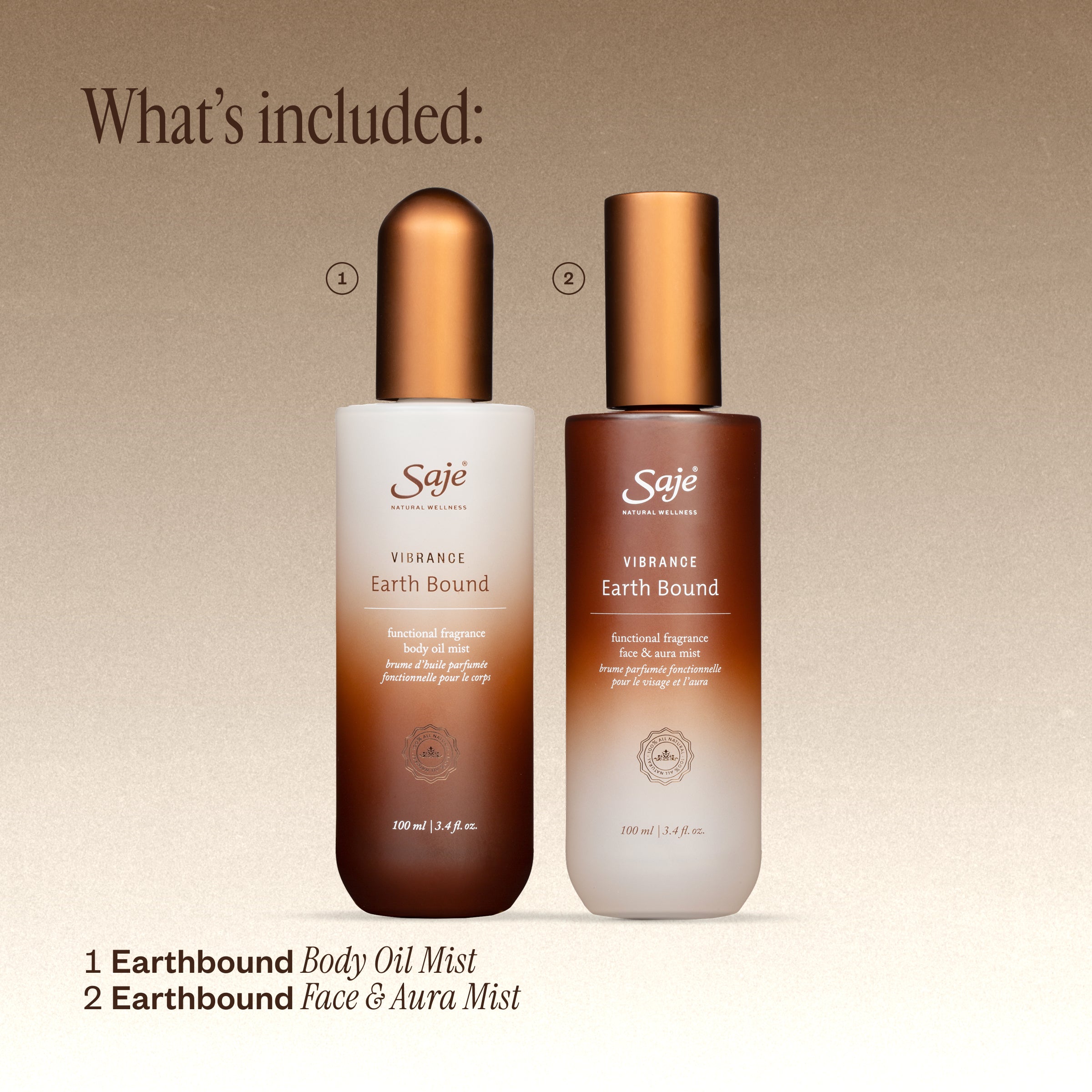 Vibrance Earth Bound Functional Fragrance Duo - Saje Natural Wellness