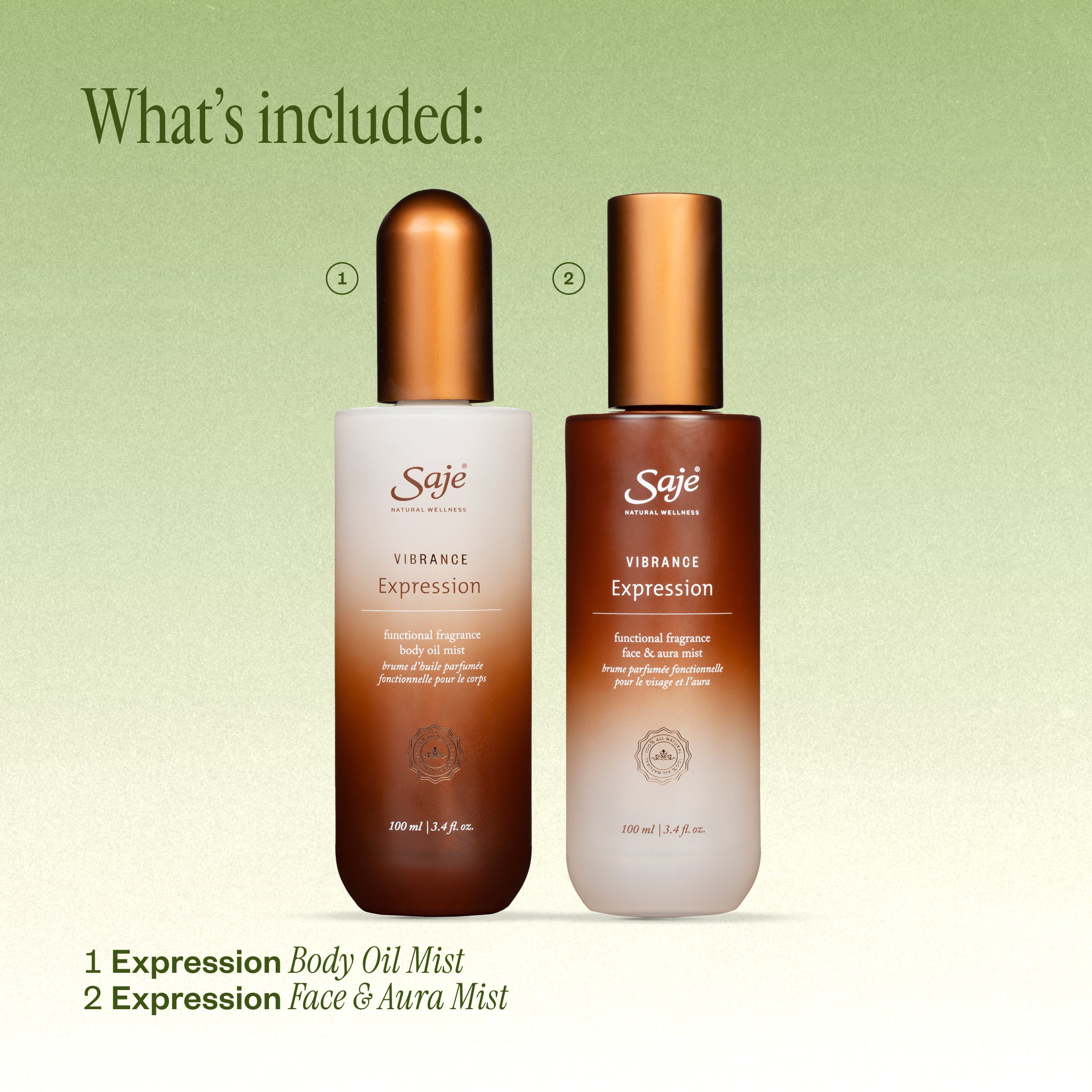 Vibrance Expression Functional Fragrance Duo - Saje Natural Wellness