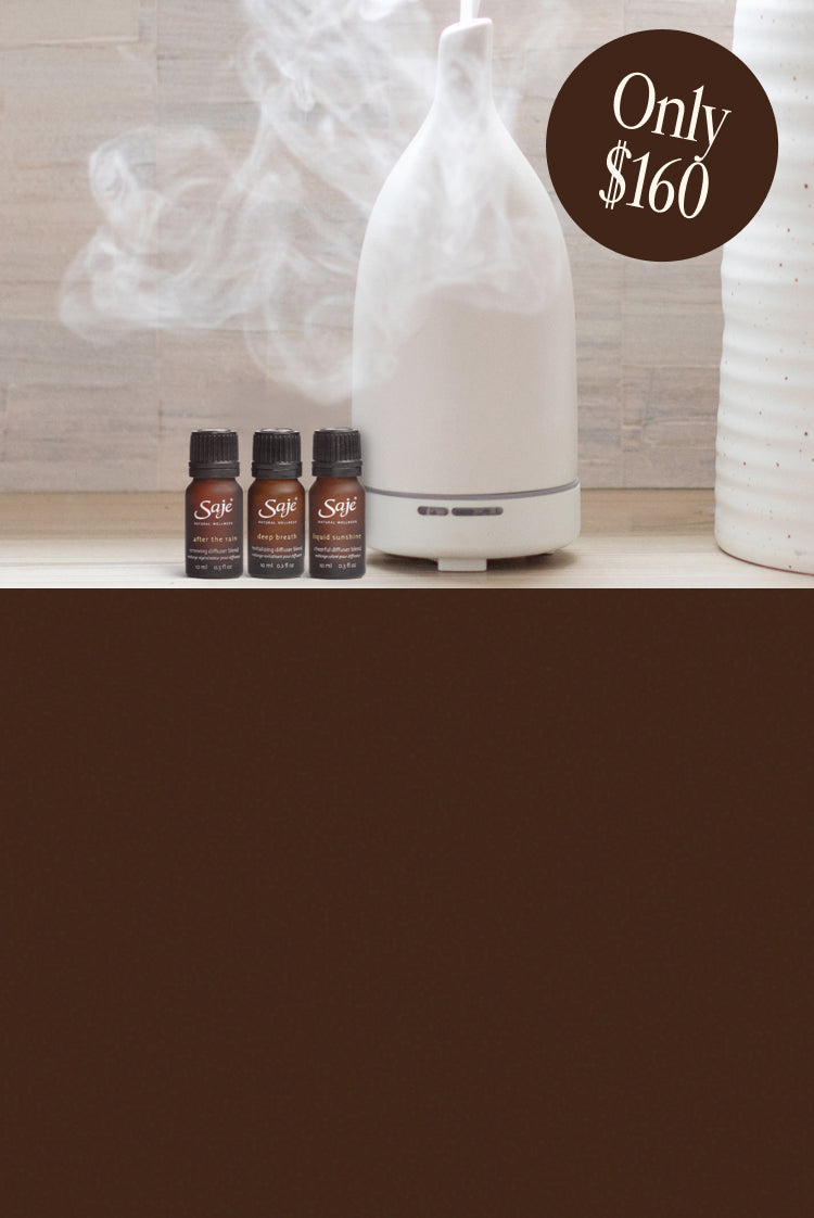 Saje Natural Wellness | Essential Oils & Diffuser
