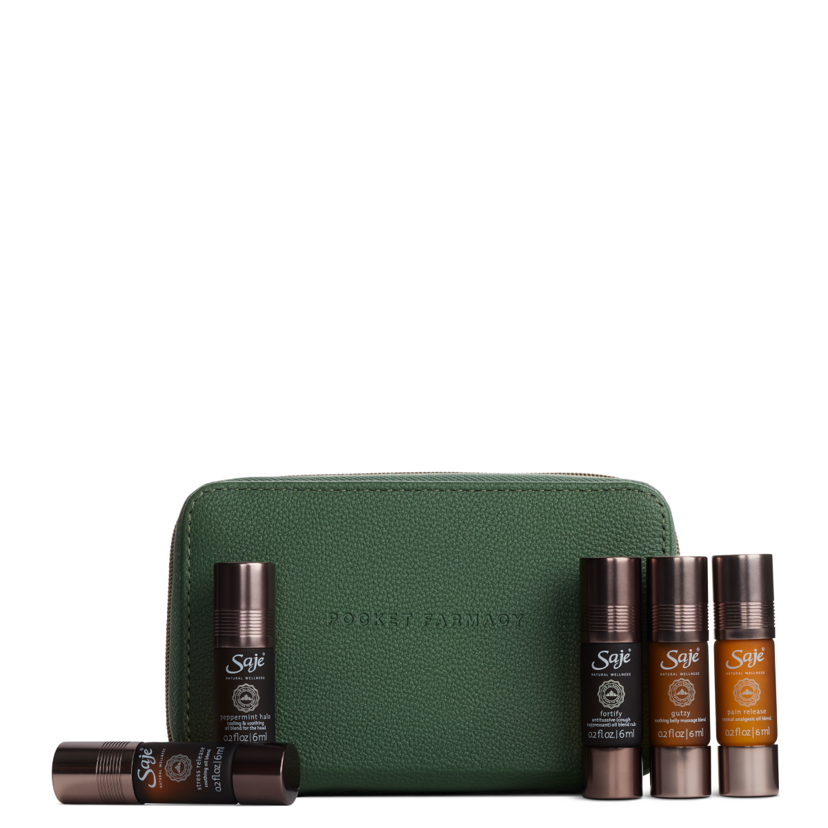 Saje エッセンシャルオイル5本セット Pocket Farmacy Pocket Farmacy Physical Essential Oil Kit Black - Saje