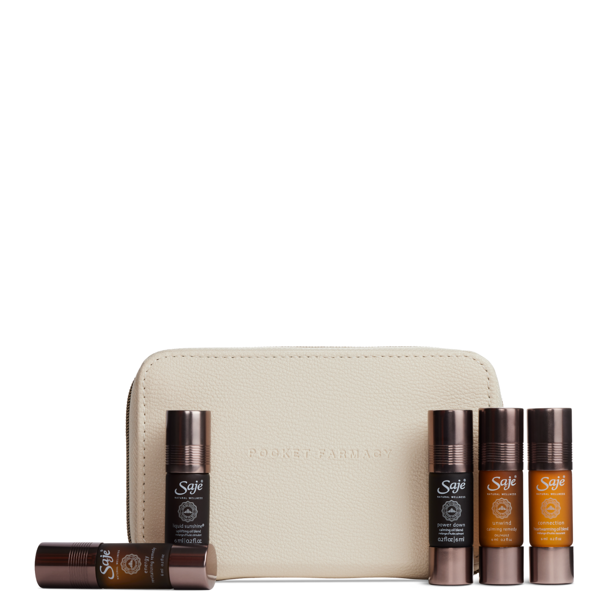 Saje アロマオイルセット5＋ミニポーチ Saje アロマオイルセット5＋ミニポーチ Essential Oil Kits