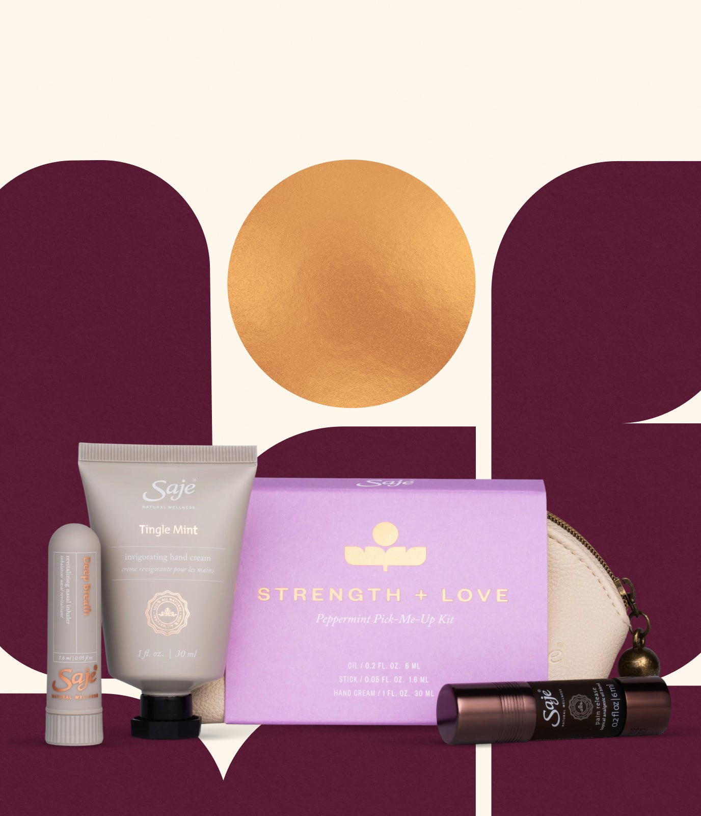 Strength + Love Peppermint Pick-Me-Up Kit - Saje Natural Wellness