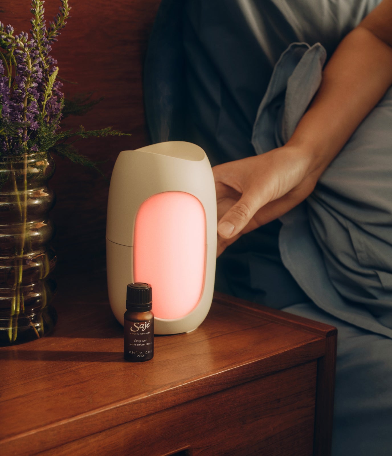 Diffuser For Sleep Aroma Tidal Ultrasonic Sleep Diffuser - Saje Natural Wellness
