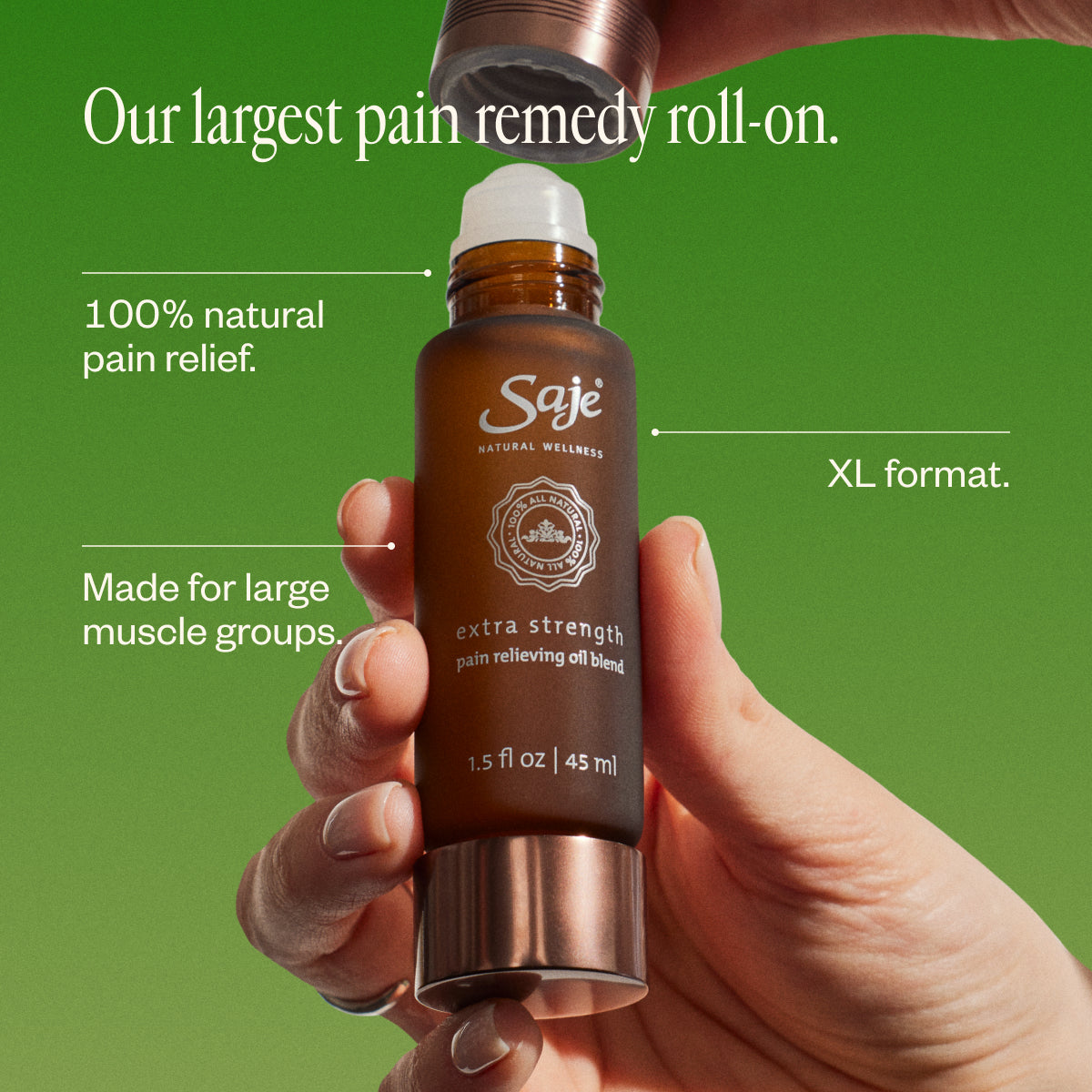 Saje Extra Strength エクストラレングス カナダ Pain Release Analgesic Remedy Roll-On - Saje Natural Wellness