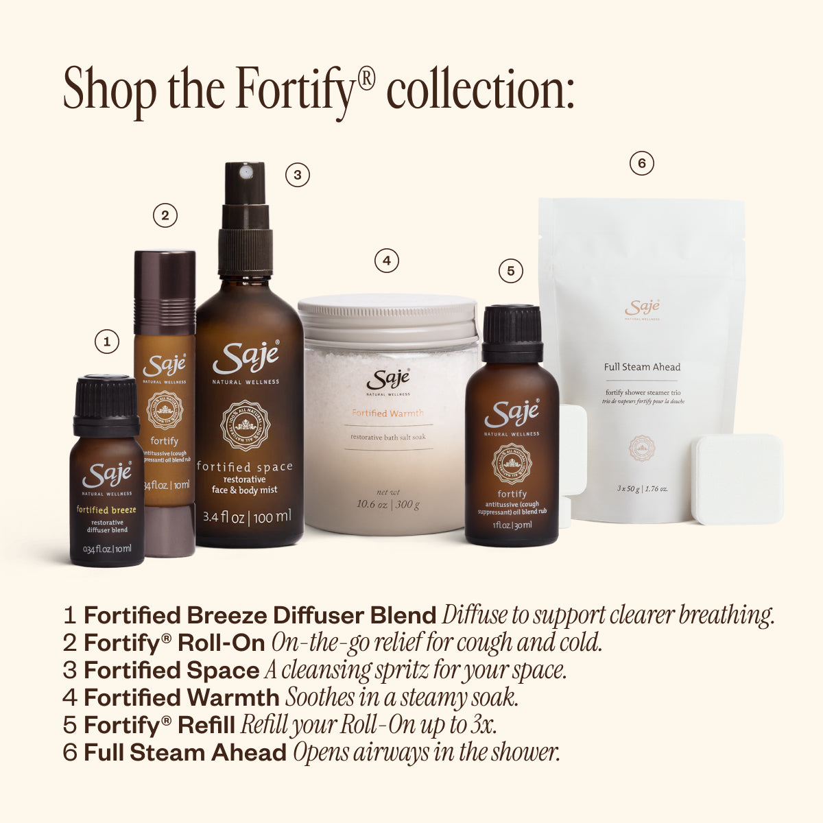 Fortified Breeze Restorative Diffuser Blend - Saje Natural Wellness