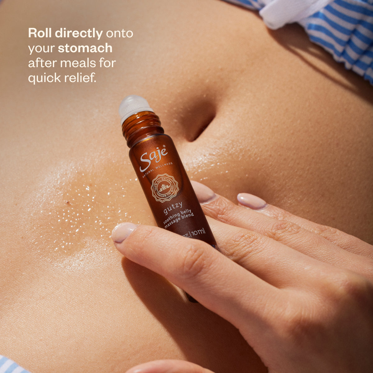 サボイアロマ Gutzy Soothing Belly Massage Blend Roll-On - Saje Natural Wellness