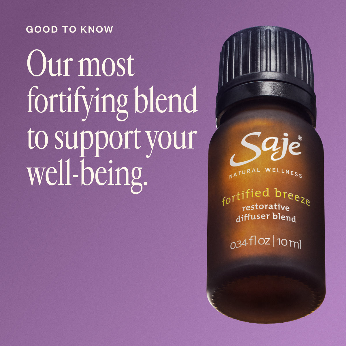 Fortified Breeze Restorative Diffuser Blend - Saje Natural Wellness