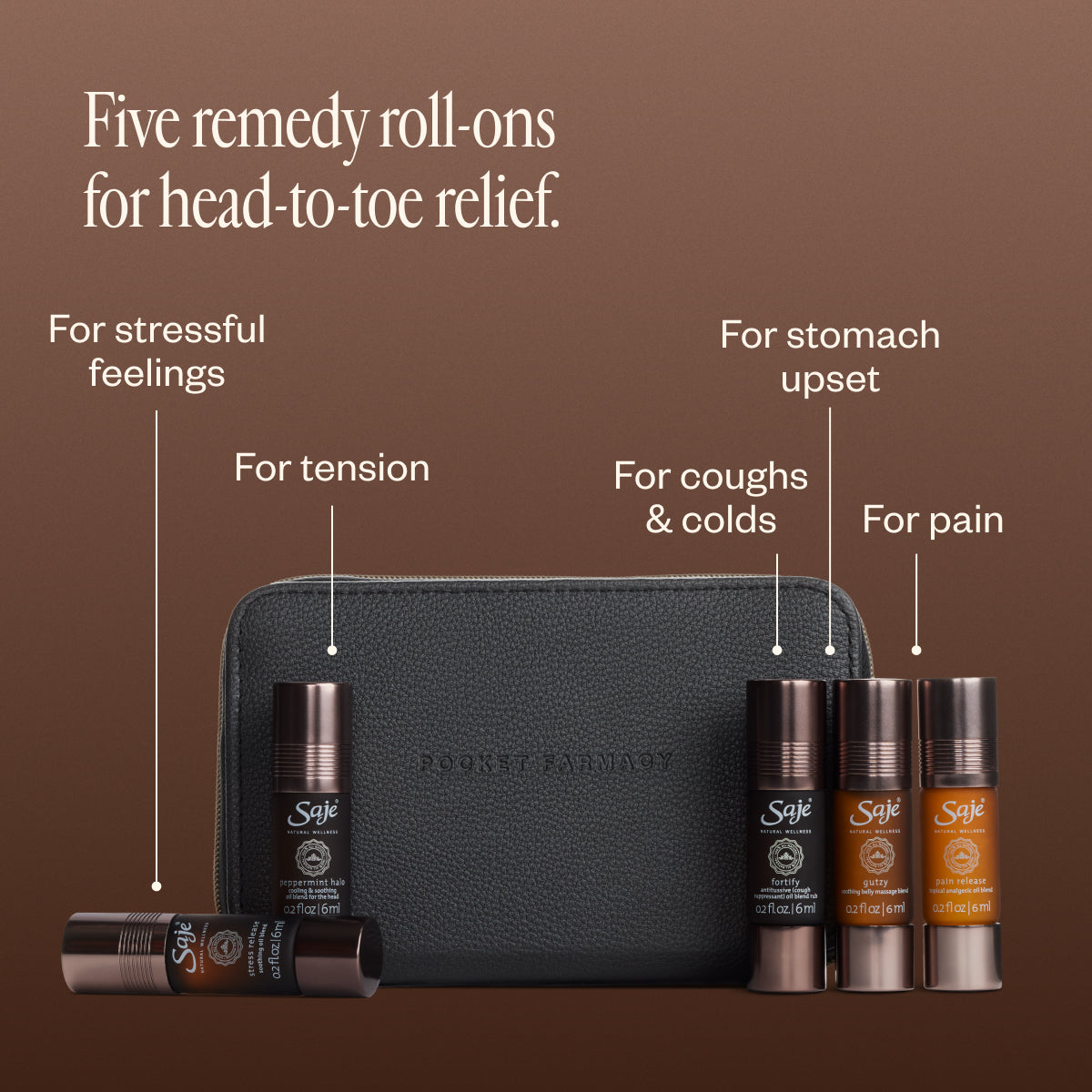 Pocket Farmacy Physical Essential Oil Kit- Saje Natural Wellness