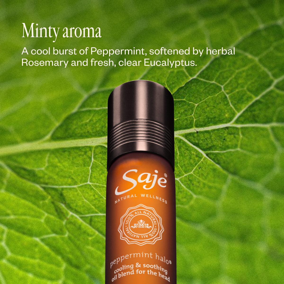 適切な価格 Peppermint Halo Saje - Head The For Blend Oil Cooling エッセンシャルオイル