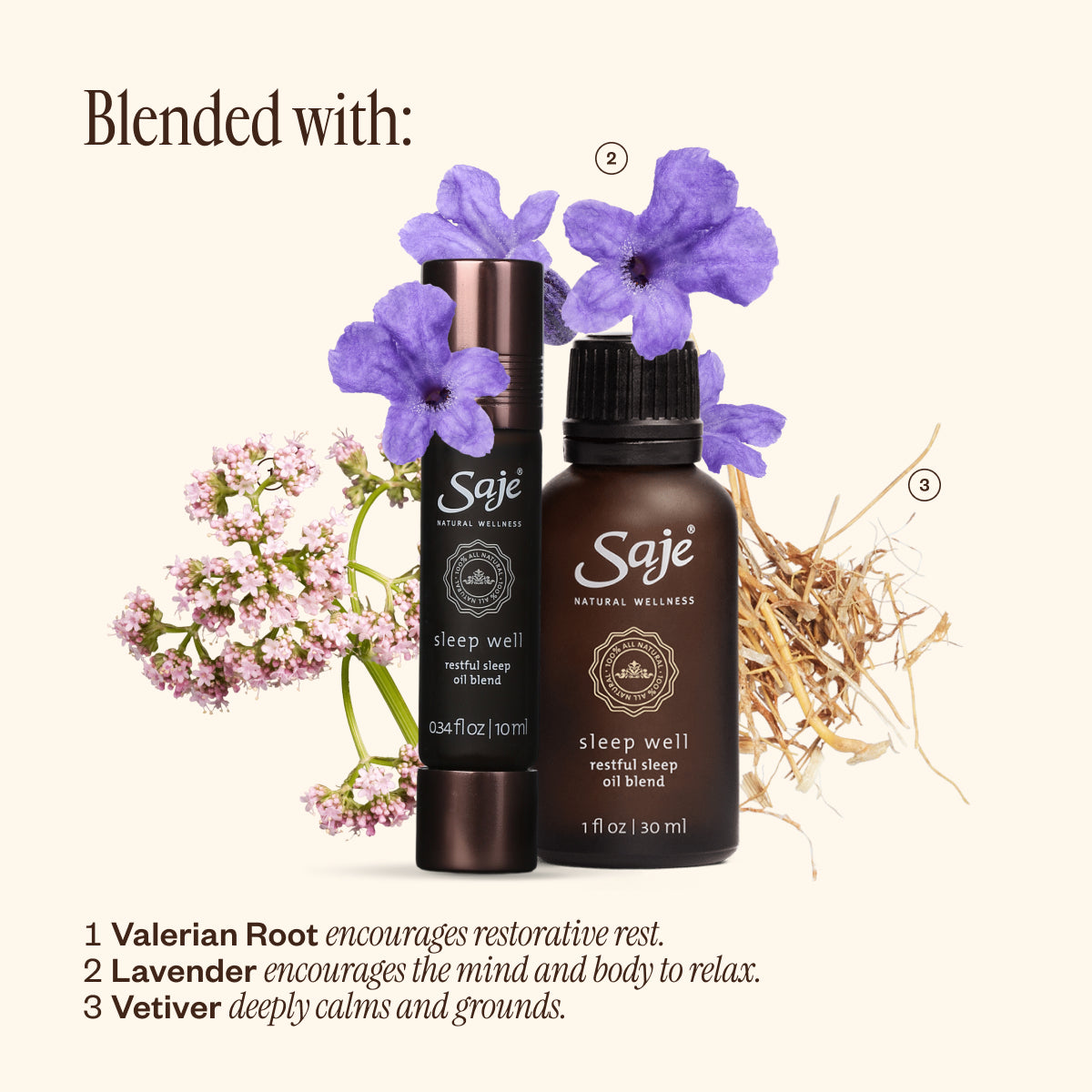 Sleep Well Duo Restful Sleep Oil Blend & Refill - Saje Natural