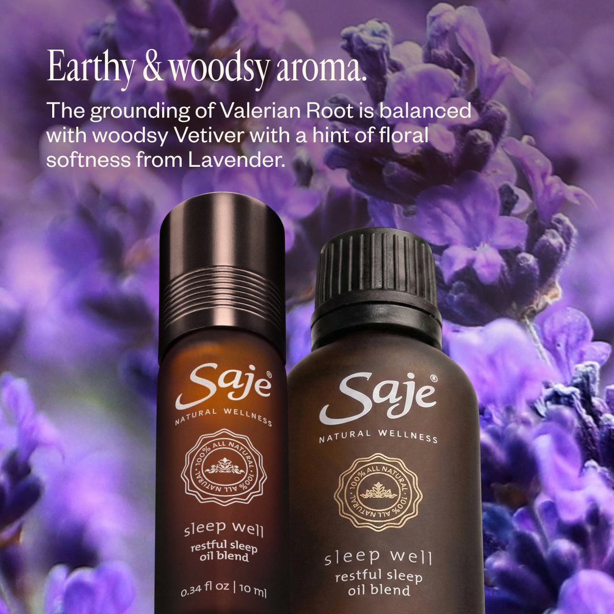 Sleep Well Duo Restful Sleep Oil Blend & Refill - Saje Natural