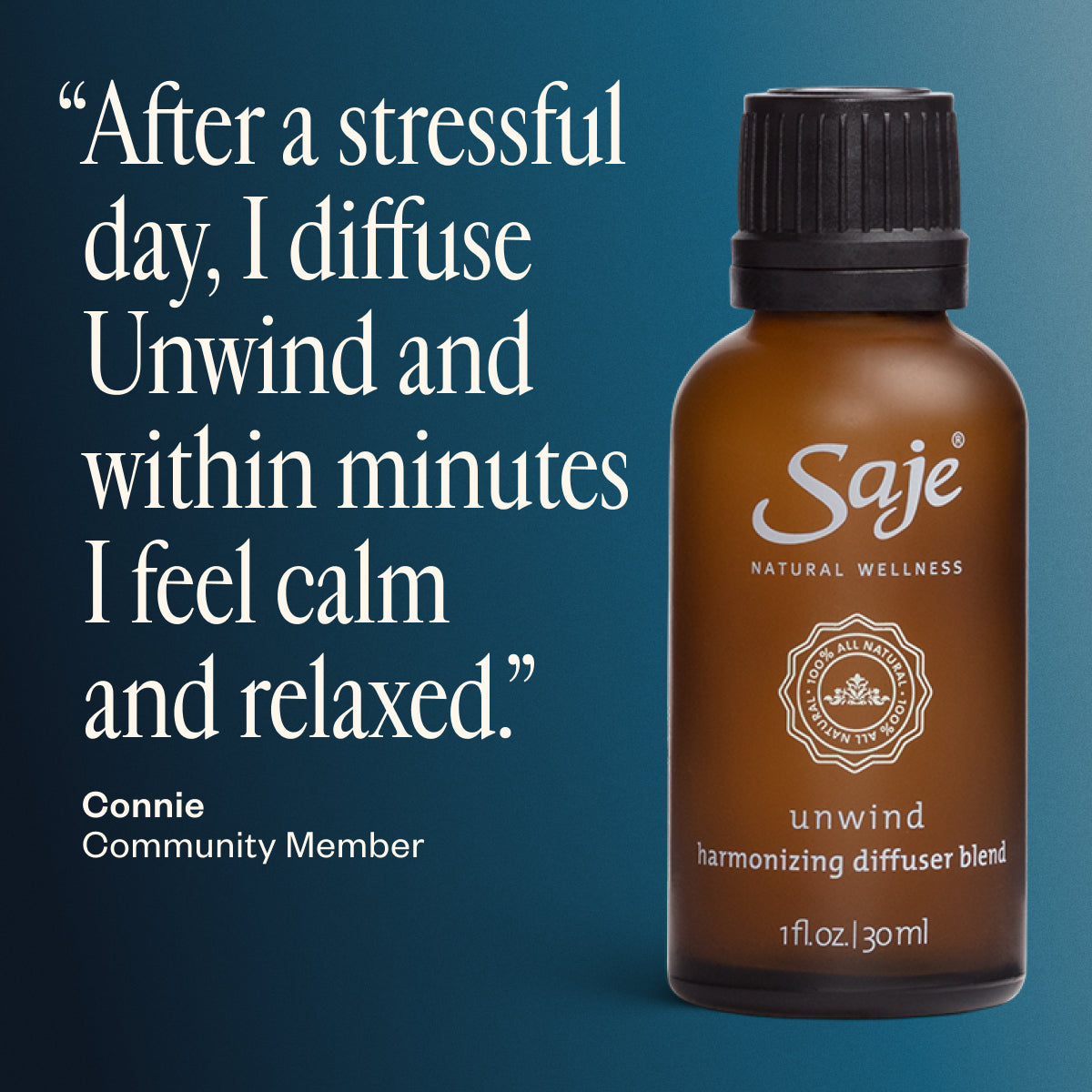 Unwind Harmonizing Diffuser Blend - Saje Natural Wellness