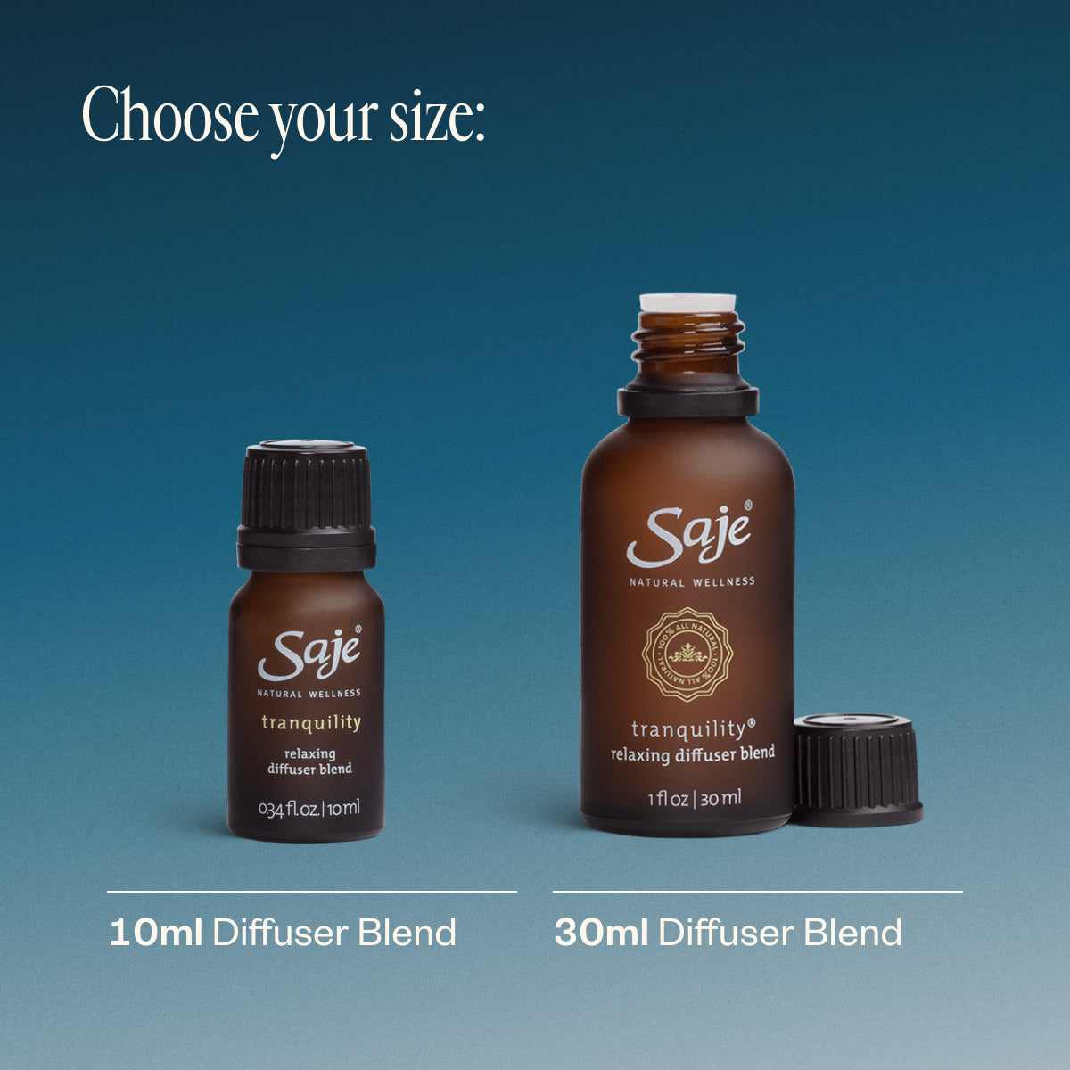 Tranquility Relaxing 1 fl oz Diffuser Blend - Saje Natural Wellness