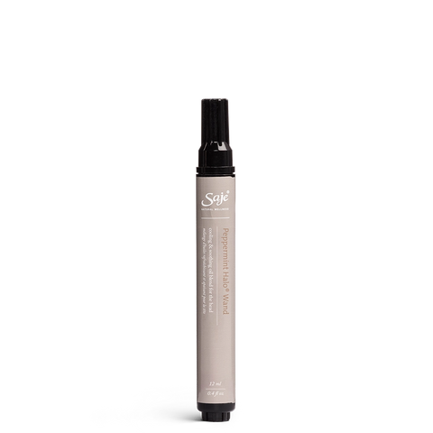 Peppermint Halo Saje ロールオンアロマ Peppermint Halo Cooling Oil Blend For The Head - Saje Natural Wellness